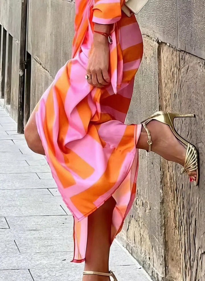 Sienna | Bold Wrap Midi Dress