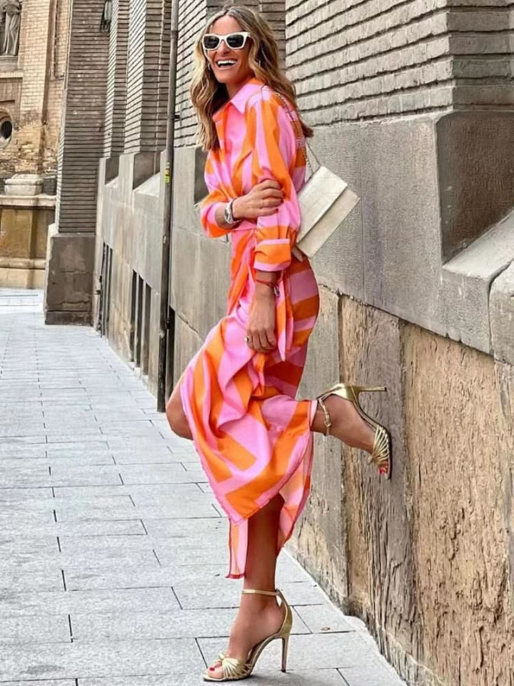Sienna | Bold Wrap Midi Dress