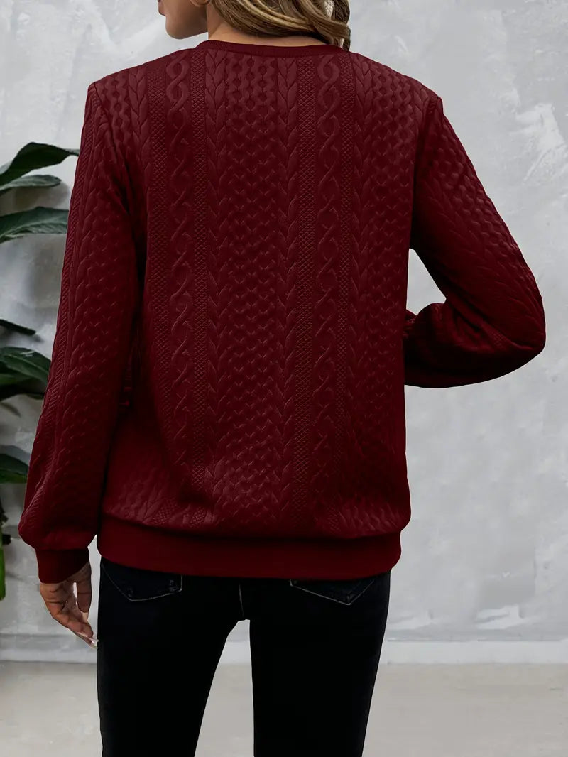 Aria™ | Textured Zip Sweatshirt