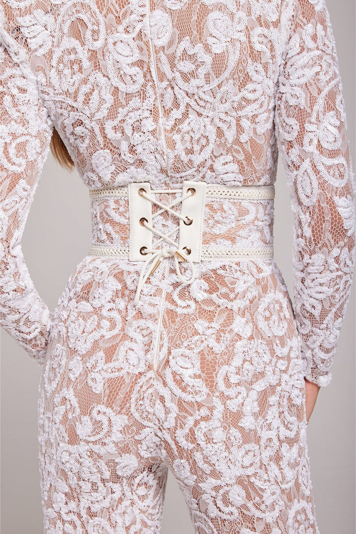 Celeste | Elegant Sheer Lace Jumpsuit