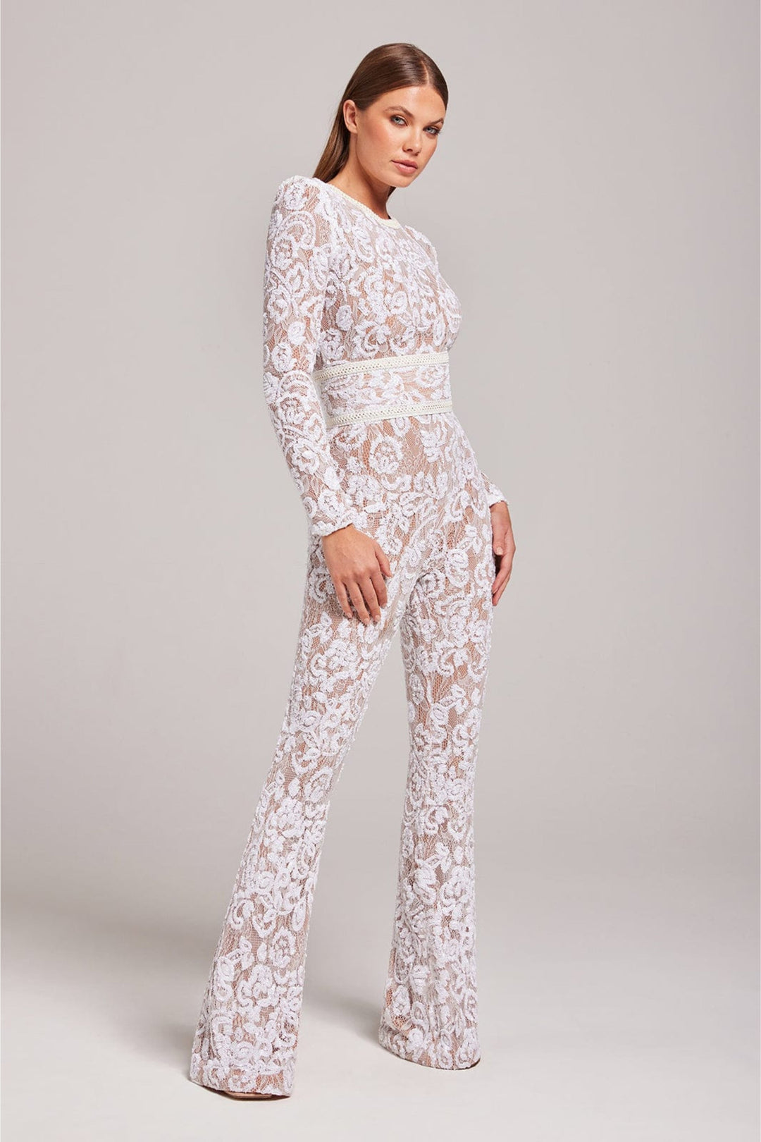 Celeste | Elegant Sheer Lace Jumpsuit