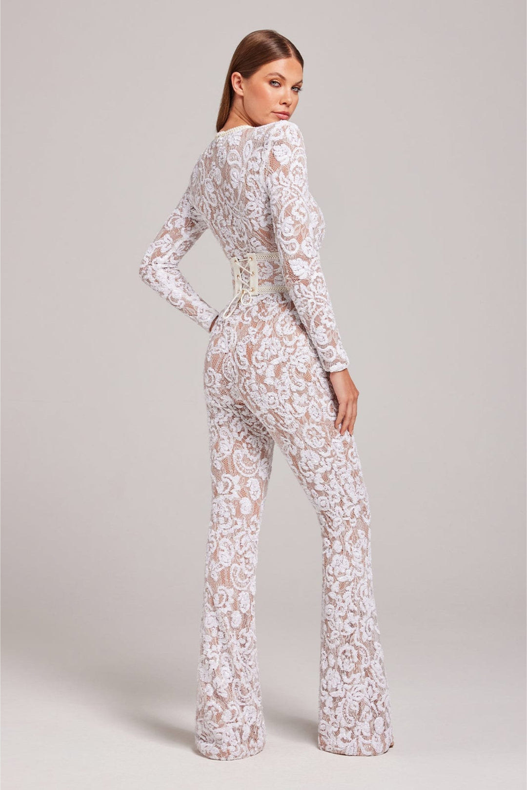 Celeste | Elegant Sheer Lace Jumpsuit