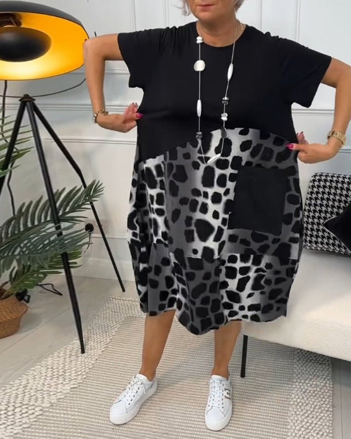 Cassandra™ | Leopard Print Midi Dress