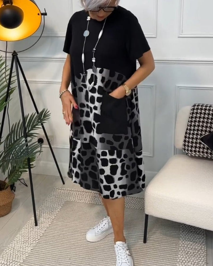 Cassandra™ | Leopard Print Midi Dress