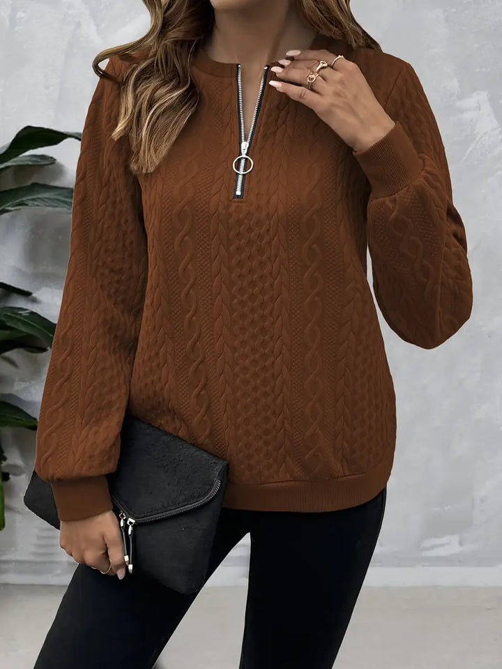 Aria™ | Textured Zip Sweatshirt