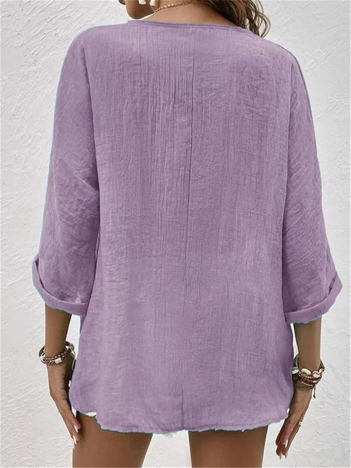 Lina | Breezy Button Blouse