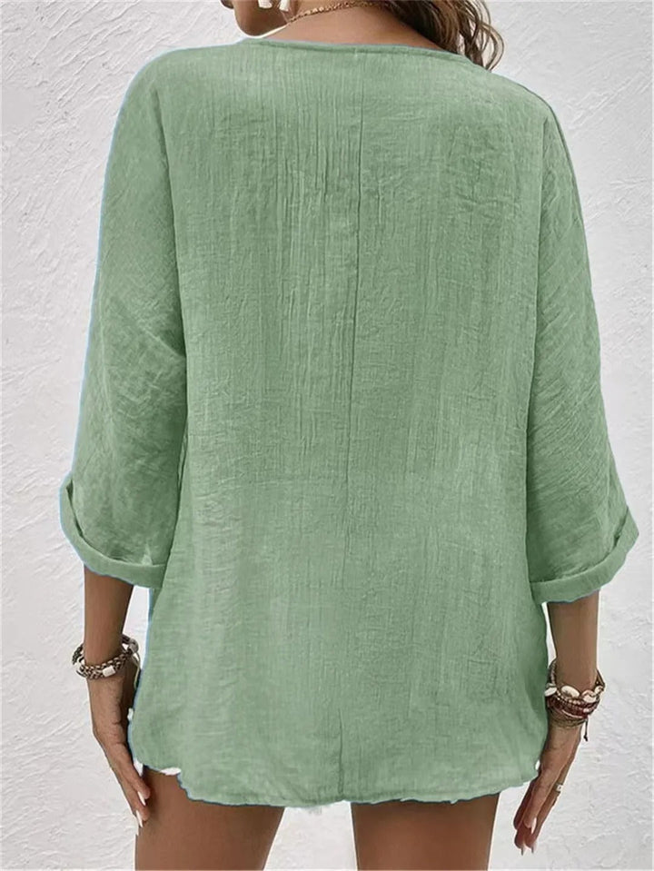 Lina | Breezy Button Blouse