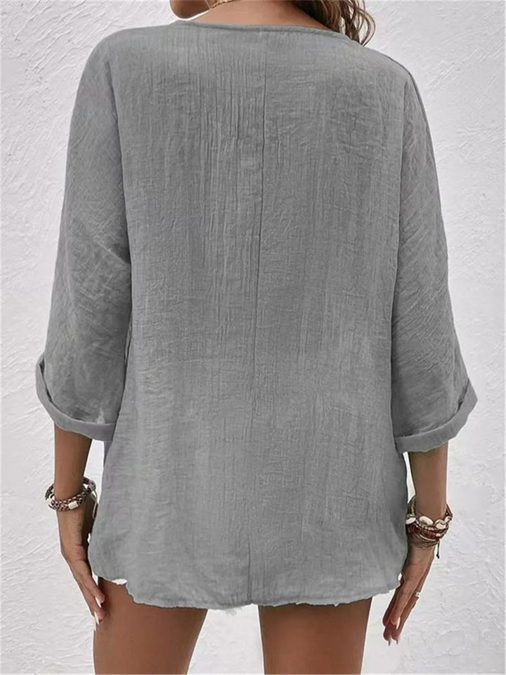 Lina | Breezy Button Blouse
