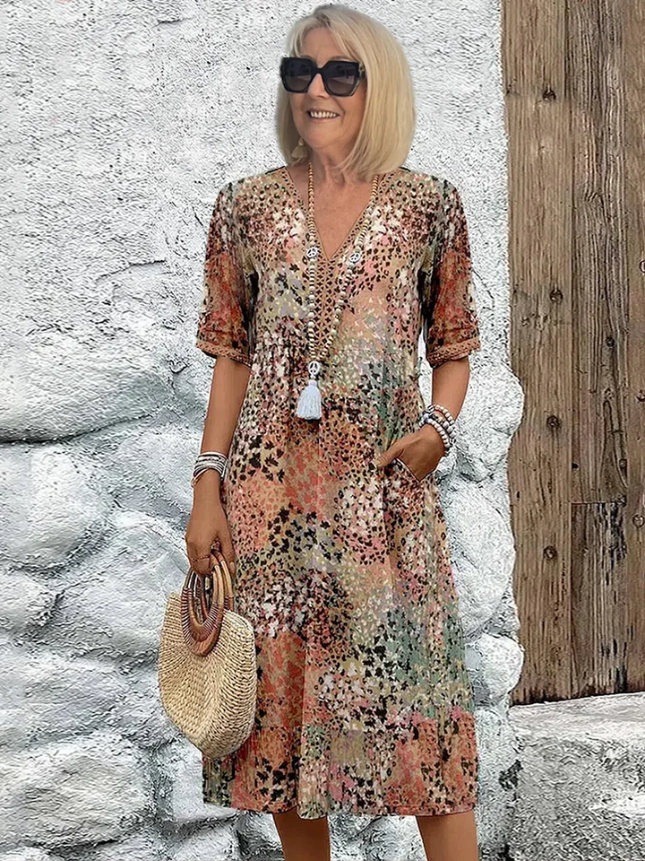 Elanora™ | Elegant Flowing Midi Dress
