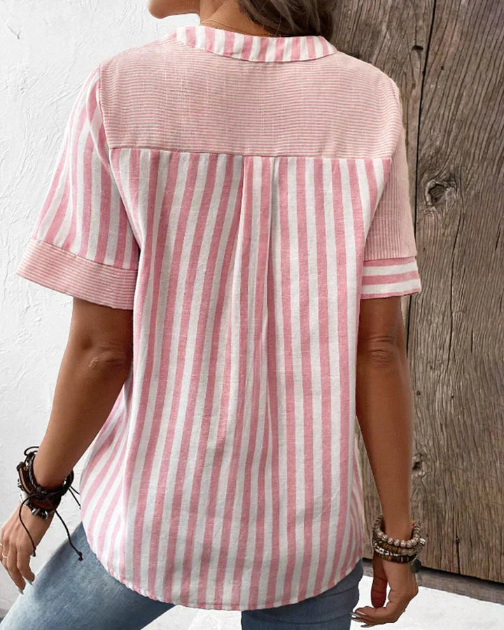 Lila™ | Soft Striped Blouse