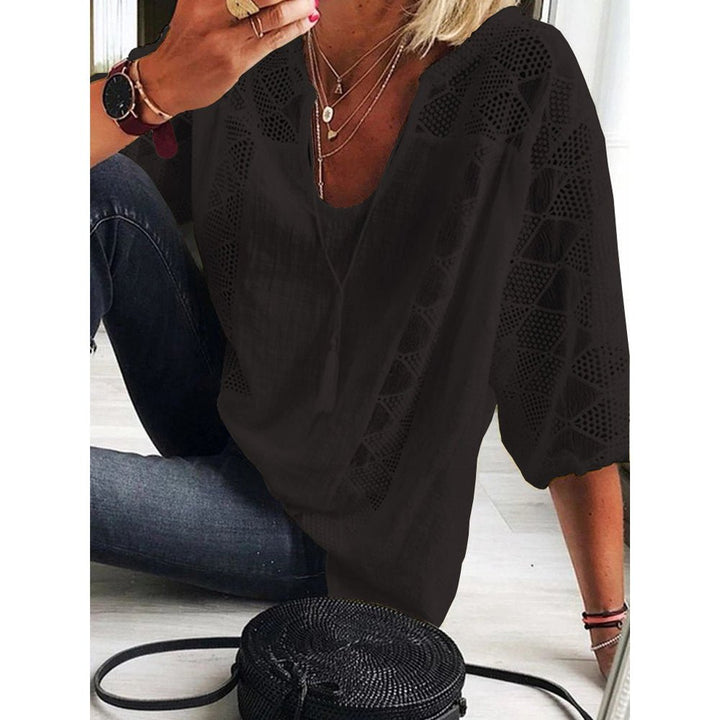 Harper™ | Breezy Crochet Blouse