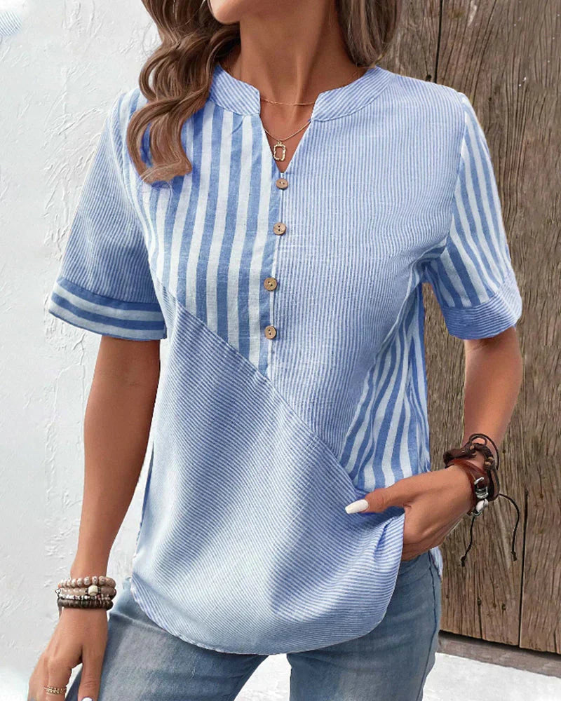 Lila™ | Soft Striped Blouse