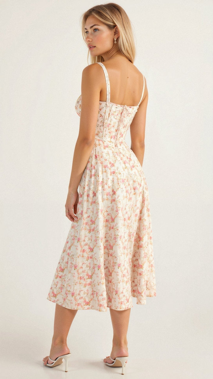 Amara | Corset Midi Dress