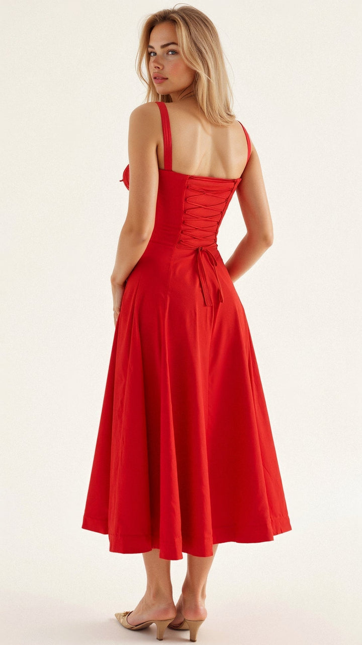 Amara | Corset Midi Dress