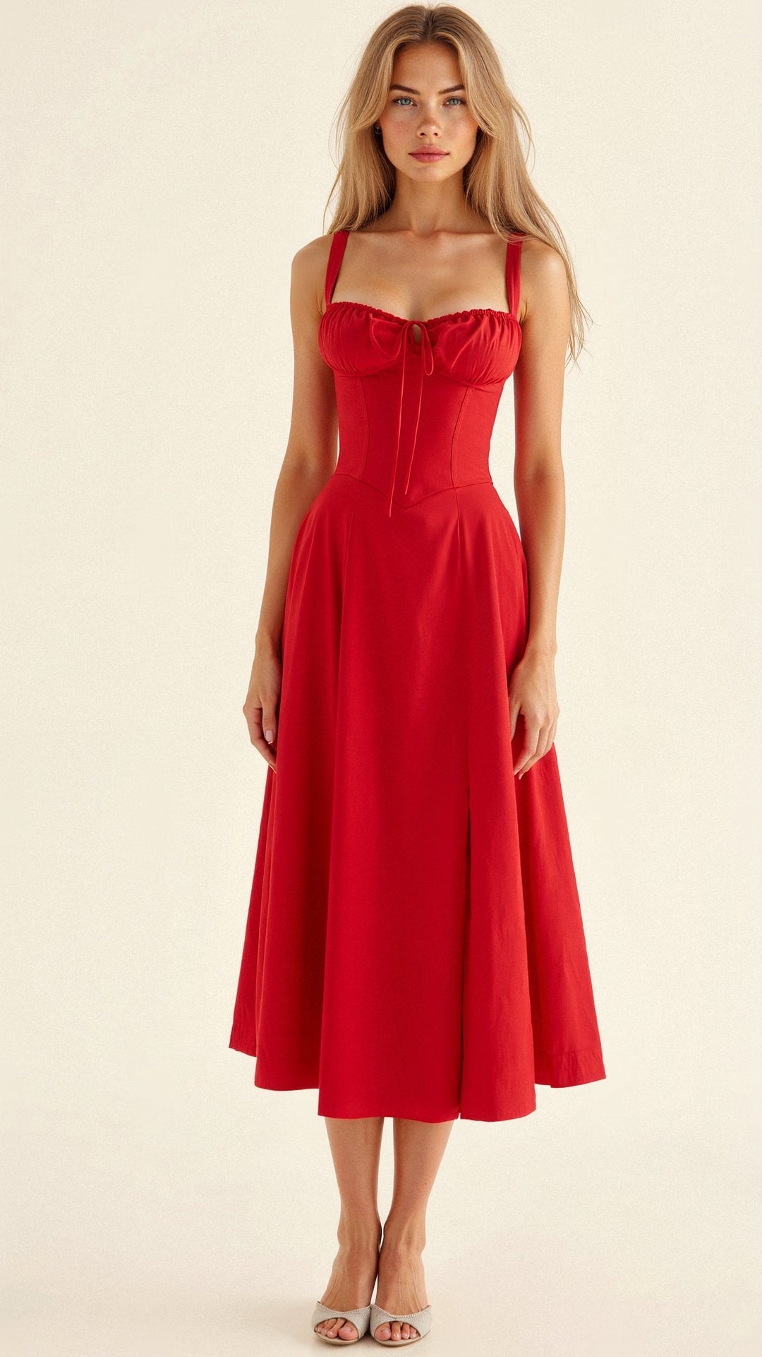 Amara | Corset Midi Dress