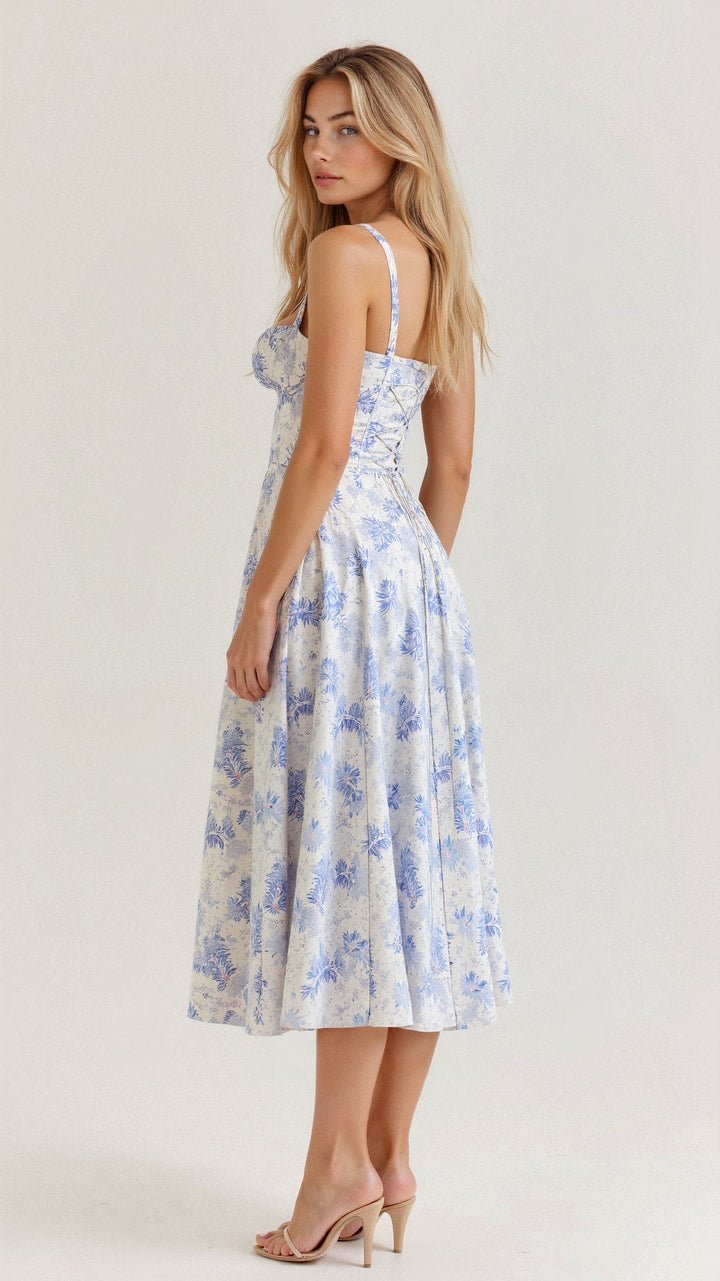 Amara | Corset Midi Dress