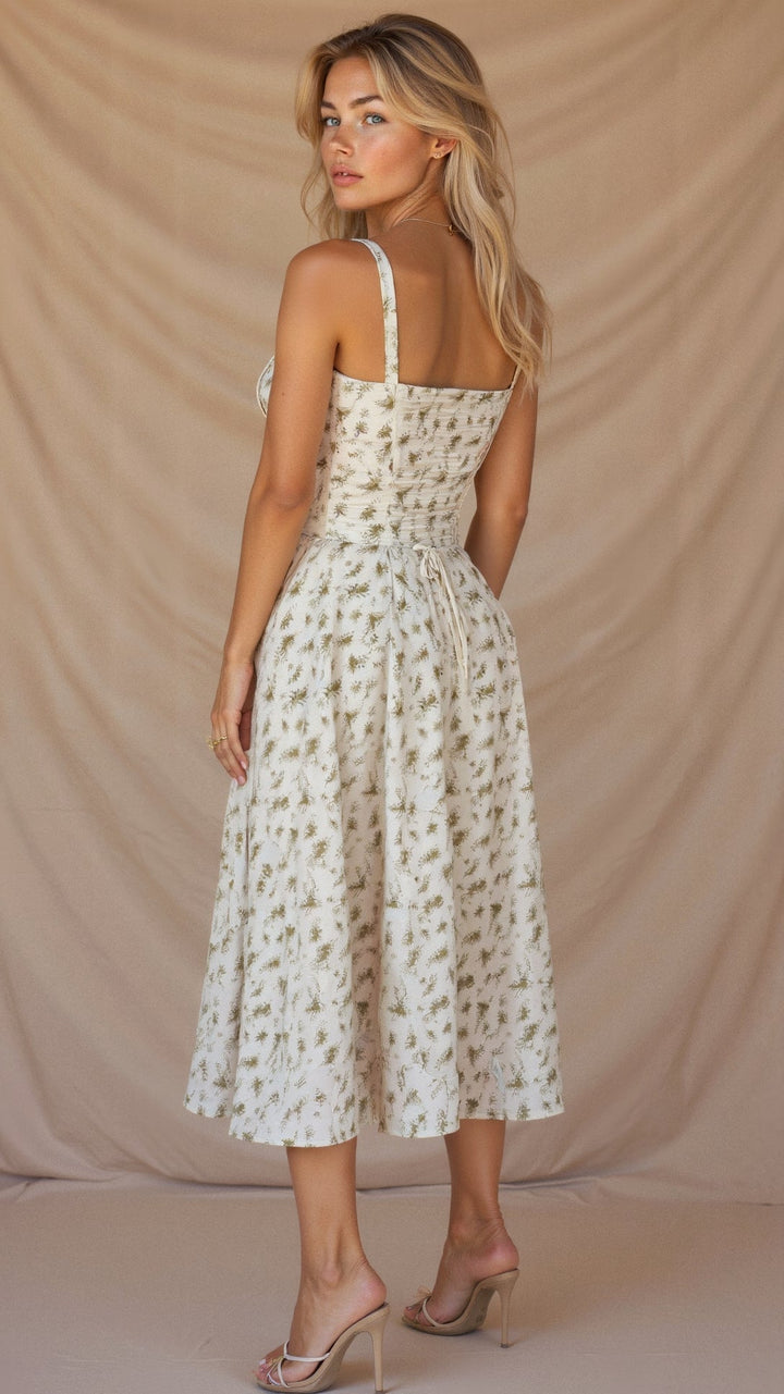 Amara | Corset Midi Dress