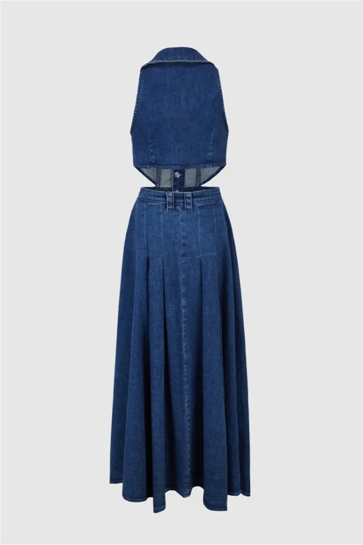 Riviera™ | Cut-Out Denim Dress